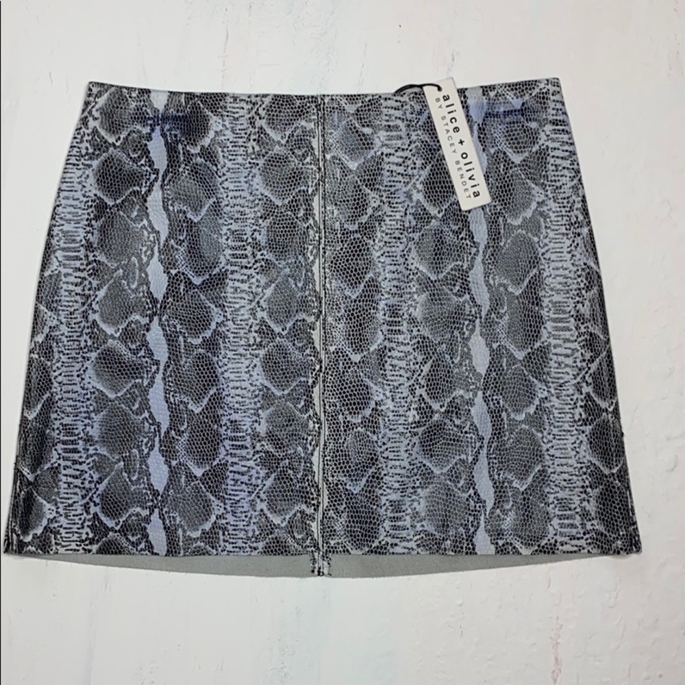 Alice & Olivia leather skirt